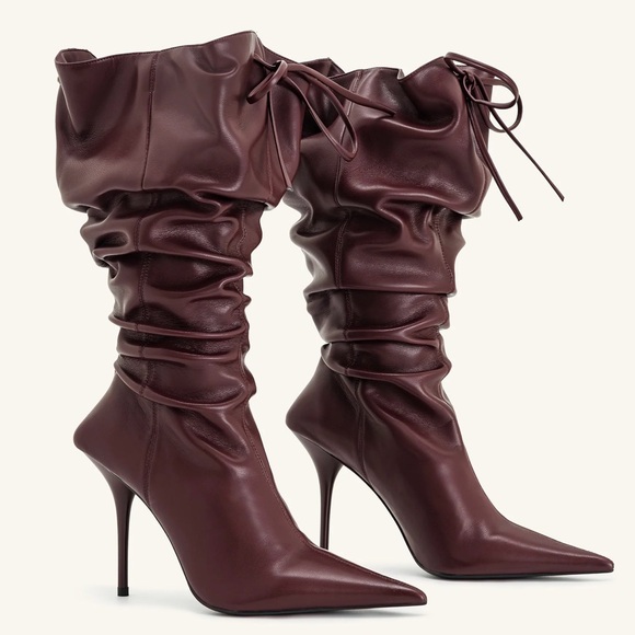 JW PEI Maroon Heeled Boots